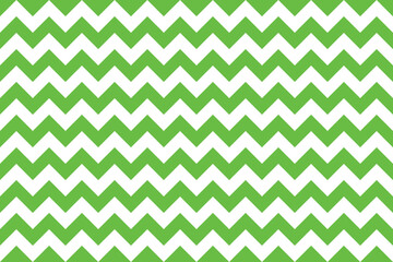 Green and white color Zig zag seamless pattern.