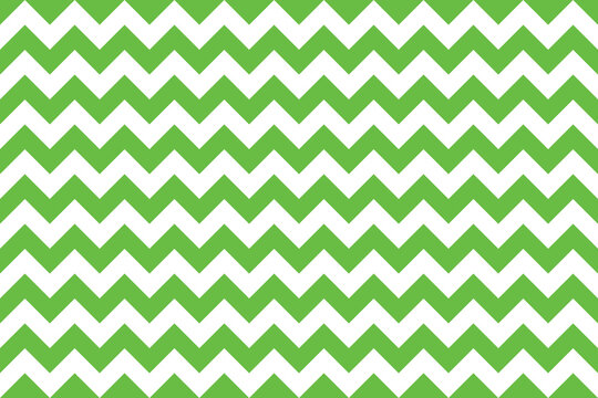 Green and white color Zig zag seamless pattern.