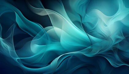 Fototapeta premium blue and teal abstract background with smoky textures