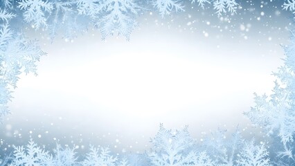 winter background with snowflakes