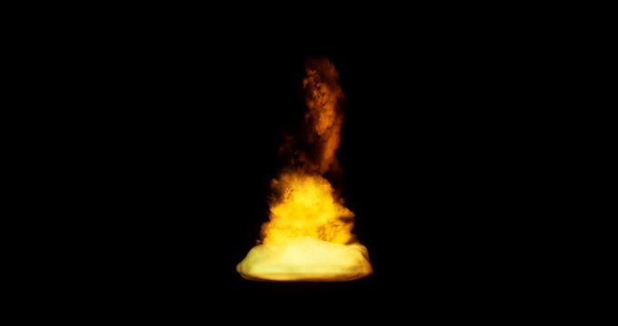 cloud burst effect on black background