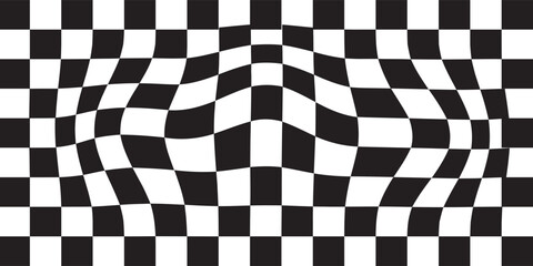 Black and white checkered pattern, Checkerboard seamless pattern, vector, modern, eps10,