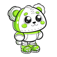Cute Kawaii Animal Mascot &ndash; Vector Character for T-Shirts