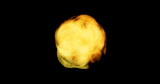 cloud burst effect on black background