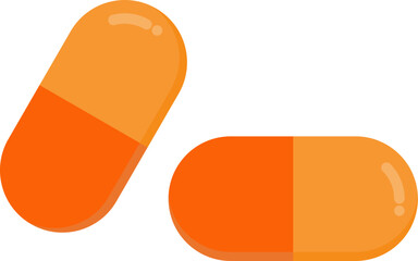 Colorful capsule pills display assorted medical medication