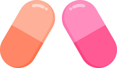 Colorful capsule pills display assorted medical medication