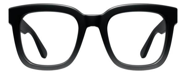 Oversized gradient grey frames with a contemporary design.