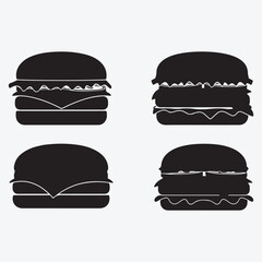 Biscuit silhouette icons