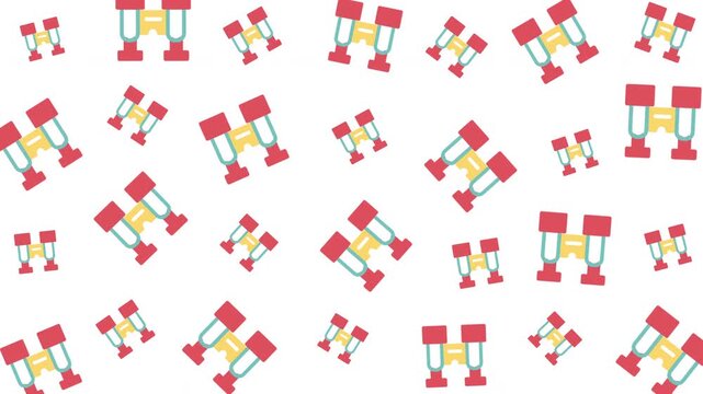 Pattern of colorful geometric shapes with wine glasses and corkscrew, abstract graphic design, seamless vector illustration, modern style