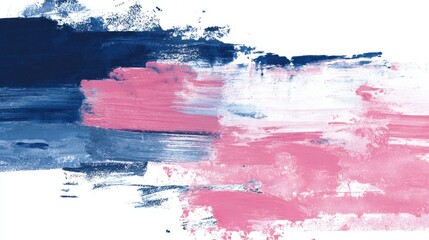 Vibrant strokes on white