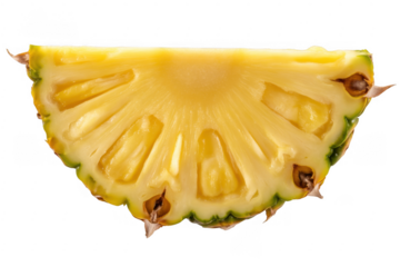 Pineapple Wedge fruit tropical isolated on a transparent background