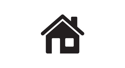 Obraz premium House icon isolated on white background vector illustration