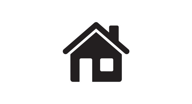 House icon isolated on white background vector illustration