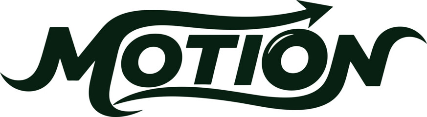 Green Motion Logo with Arrow Design.