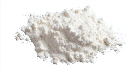 rice flour ultra, Fine White Powder Isolated on a White Surface