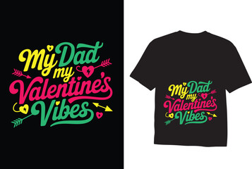 Romantic Happy Love Day Graphic T-Shirt Design