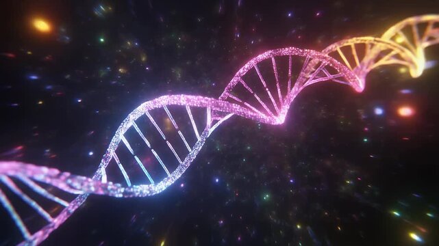 DNA Helix Abstract Genetic Code Science Biology.