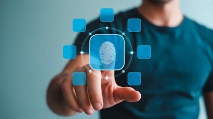 Biometric security authentication with fingerprint technology

