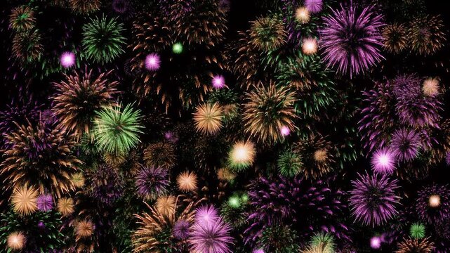 Fireworks Display - A Spectacular Nighttime Celebration of Colors and Lights.