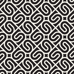 Fototapeta premium Vector seamless lines mosaic pattern. Modern stylish abstract texture. Repeating geometric tiles