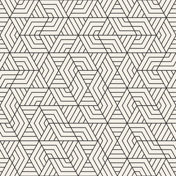Vector seamless pattern. Modern stylish abstract texture. Repeating geometric tiles