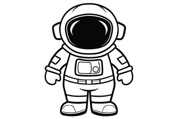 Astronaut Silhouette Holding Flags on Lunar Surface With Stars Isolated on White