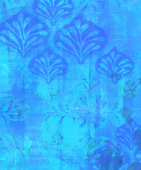 vintage-inspired damask wallpaper