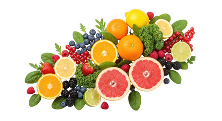 Fresh fruit arrangement with citrus and berries