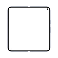 Moonstone smartphone mockup template. No background. Empty screen. Only frames. png