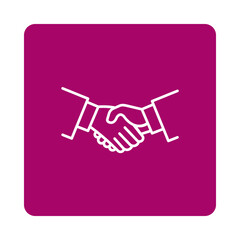 Handshake agreement isolated on transparent background