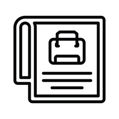 Obraz premium Job circular icon