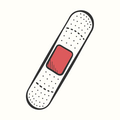 Cartoonish Mummy Icon Wrapped in Bandages with Black Eyes, Isolated Against White