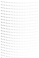 Futuristic abstract halftone texture with flowing dot waves.