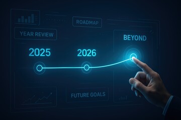 Obraz premium 2025 to 2026 Business Roadmap with Future Projection