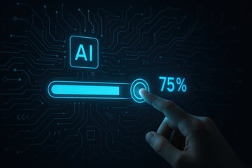 Artificial Intelligence Progress Interface with Finger Touch