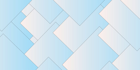 Sky blue & bubblegum pink abstract shape background vector presentation design. abstract background with purple and white lines with shadow. white paper transparent material in triangle .