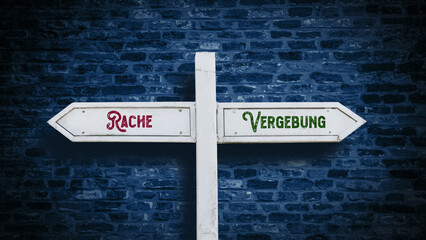 Signposts the direct way to forgiveness versus revenge