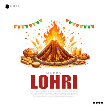 Happy Lohri is a vibrant Punjabi festival celebrated in January to mark the harvest season.