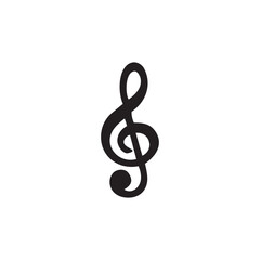 Fototapeta premium Treble Clef Music Icon