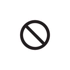 Prohibition Symbol Icon