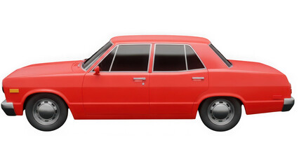 Obraz premium Vintage red sedan