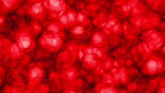 Red Organic Texture with Cell-like Structures red texture. 4k video background animation.