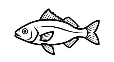 Obraz premium Illustrated fish