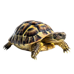 Fototapeta premium side view of the turtle isolated on white background high quality stock file image .