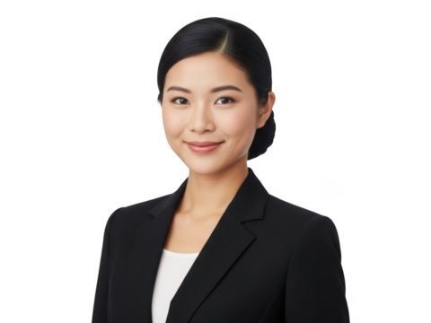 Professional businesswoman portrait with confident smile - Powered by Adobe