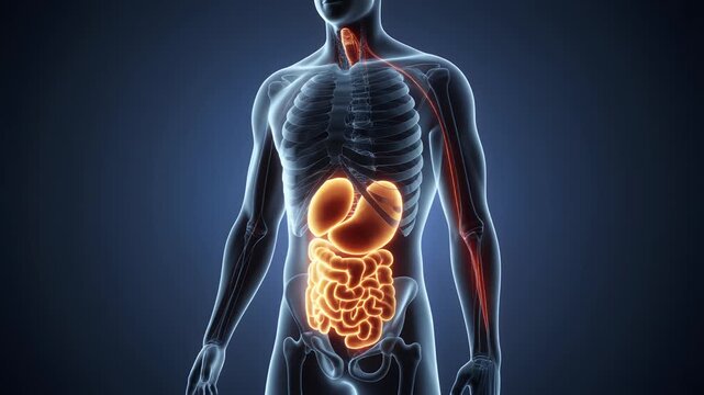Human Anatomy Digestive System Body Structure.