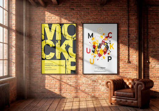 Loft Interior Frame Mockup