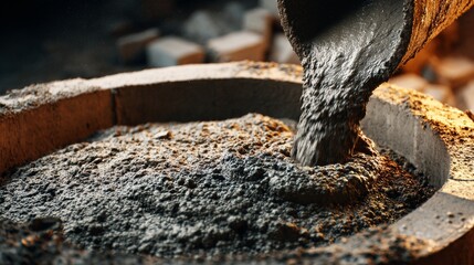 Cement Pour Building Foundations with Precision and Strength.