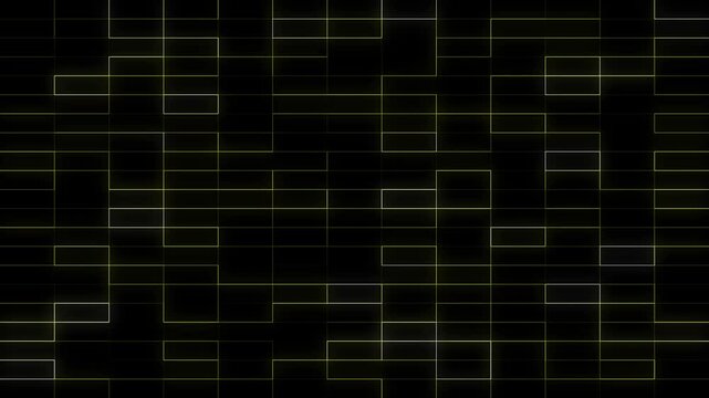 Abstract digital background with glowing square patterns