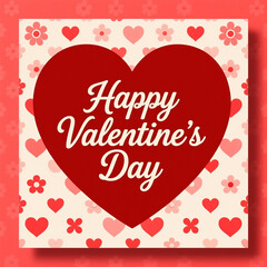 Happy valentine's day card